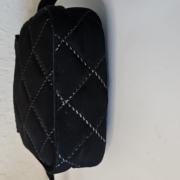 Vera Bradley Mini Hipster Black Quilted Crossbody Bag - Picture 7 of 16